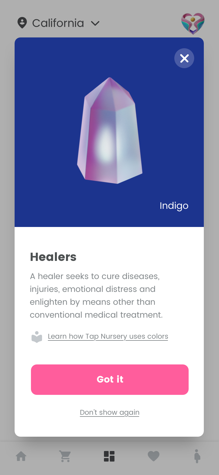 Modern health care app design
