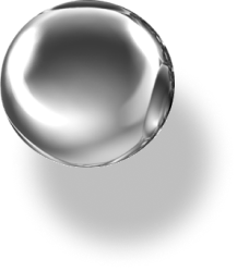 A chrome sphere